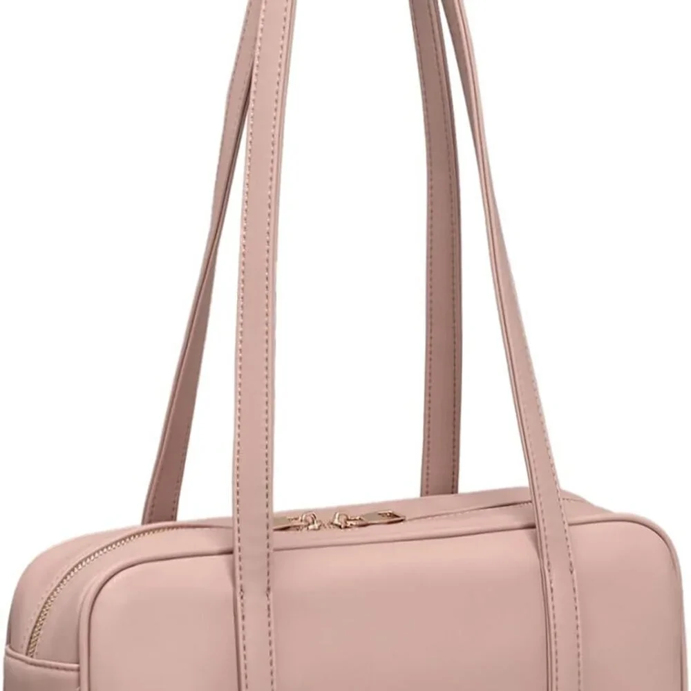 Vegan Leather Shoulder Bag for Women Retro Tote Satchel Crossbody Purse